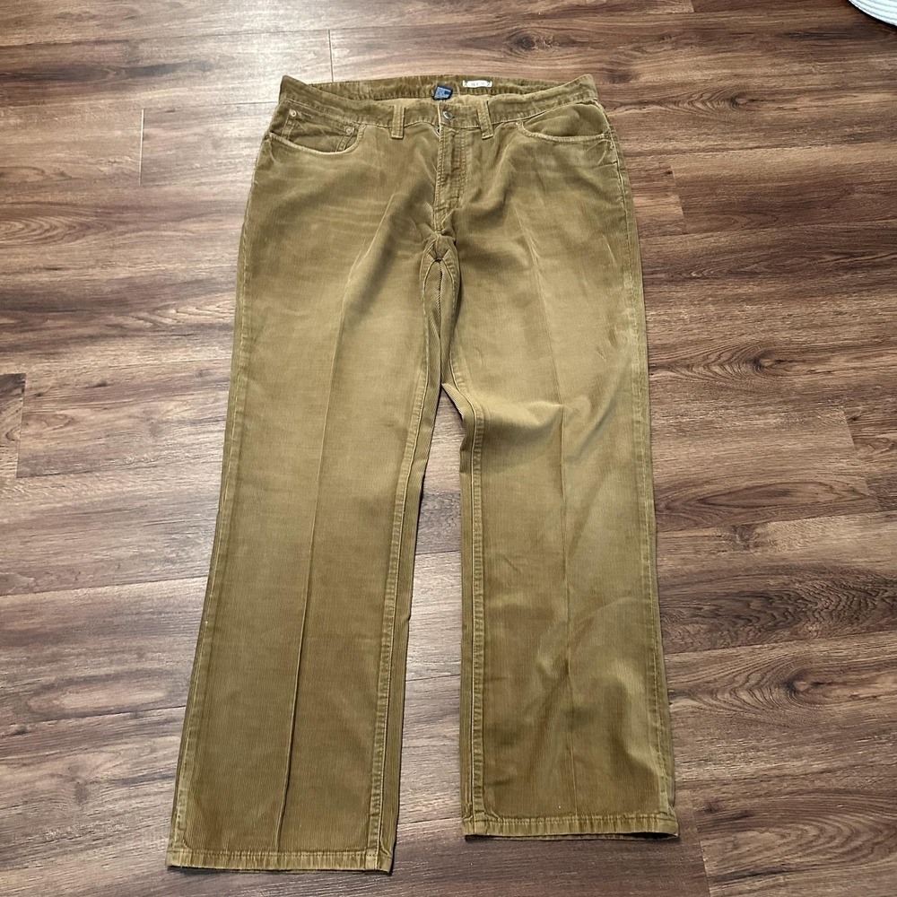 Polo Ralph Lauren Pants Mens 38x30 Beige Corduroy Classic Fit 5 Pocket
